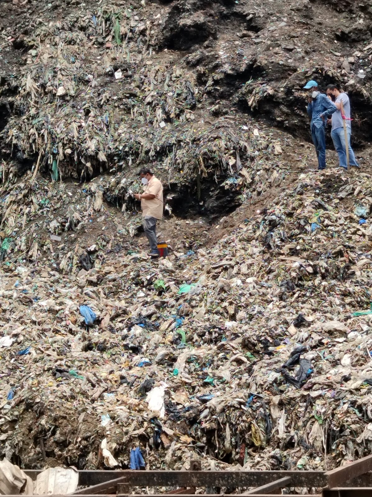 Field team at landfill